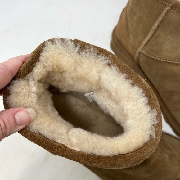 Bearpaw Alyssa Ankle Boots 5 Inch Hickory Wool Blend Lining Warm Size 11 - Picture 6 of 7